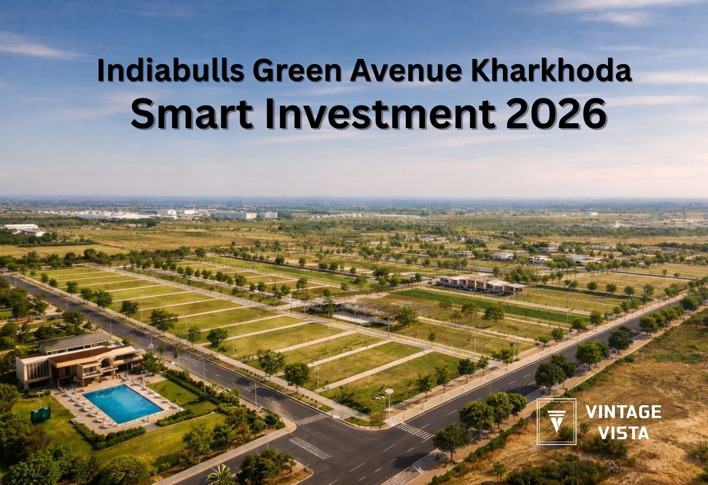 Indiabulls Green Avenue Kharkhoda plots Sonipat residential plotted township with infrastructure and road network