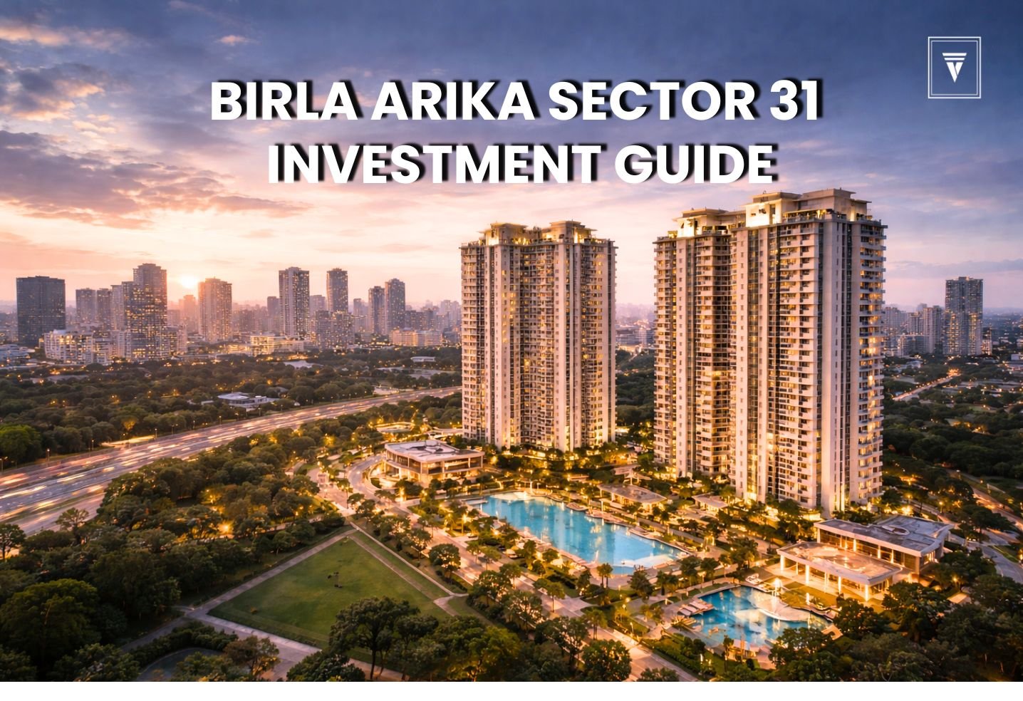 Birla Arika Sector 31 Gurgaon luxury residential towers with landscaped gardens and skyline view
