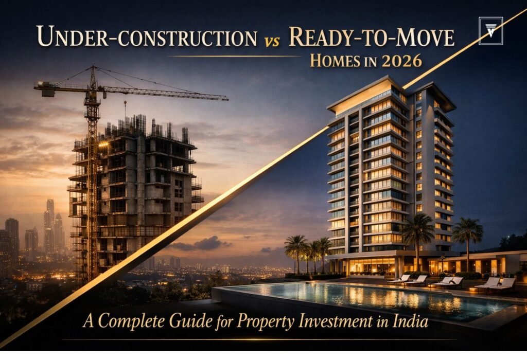 Under construction vs ready to move homes in India 2026 comparison for property investment