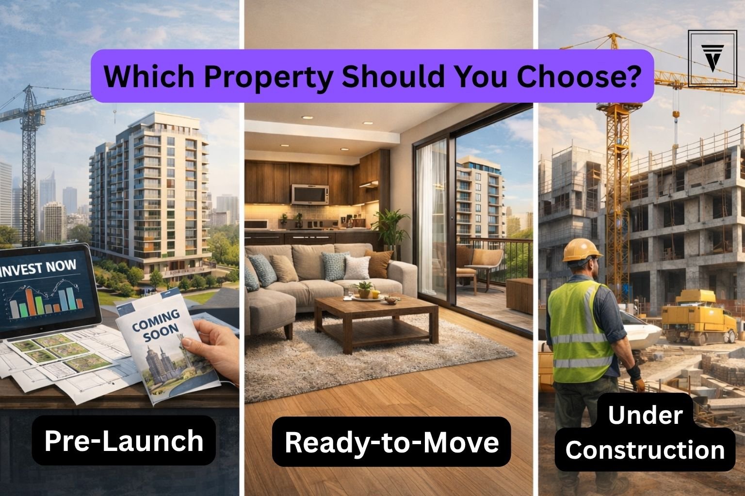 Pre-Launch vs Ready-to-Move vs Under-Construction Properties: Which One Should You Choose?