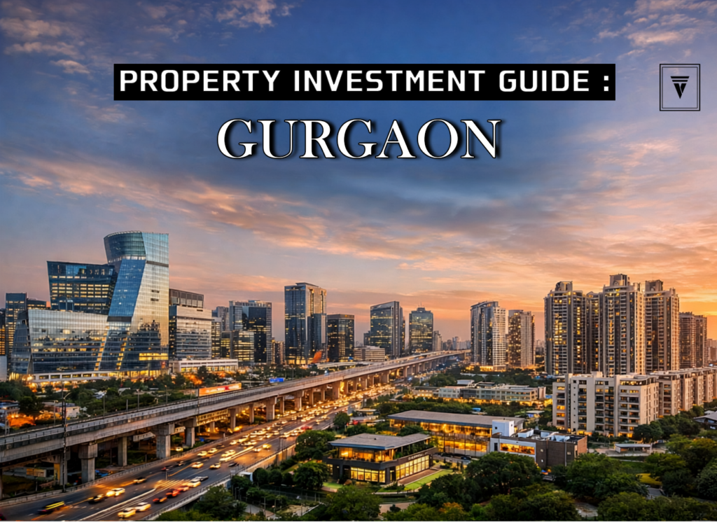Property investment in Gurgaon skyline with modern high-rise buildings