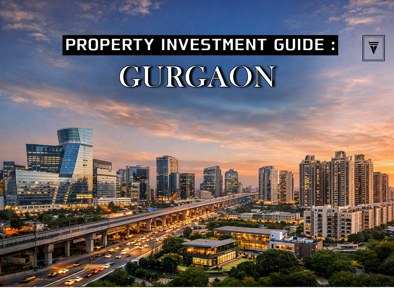 Property investment in Gurgaon skyline with modern high-rise buildings
